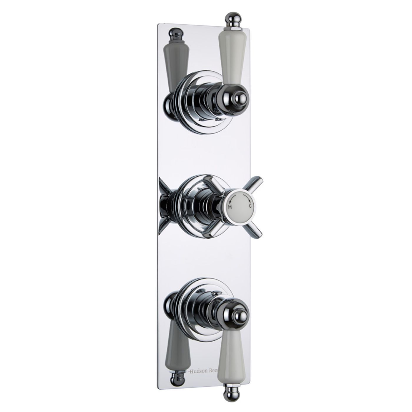 Beaumont Concealed 2 Outlet Triple Thermostatic Shower Valve (Slim Plate)