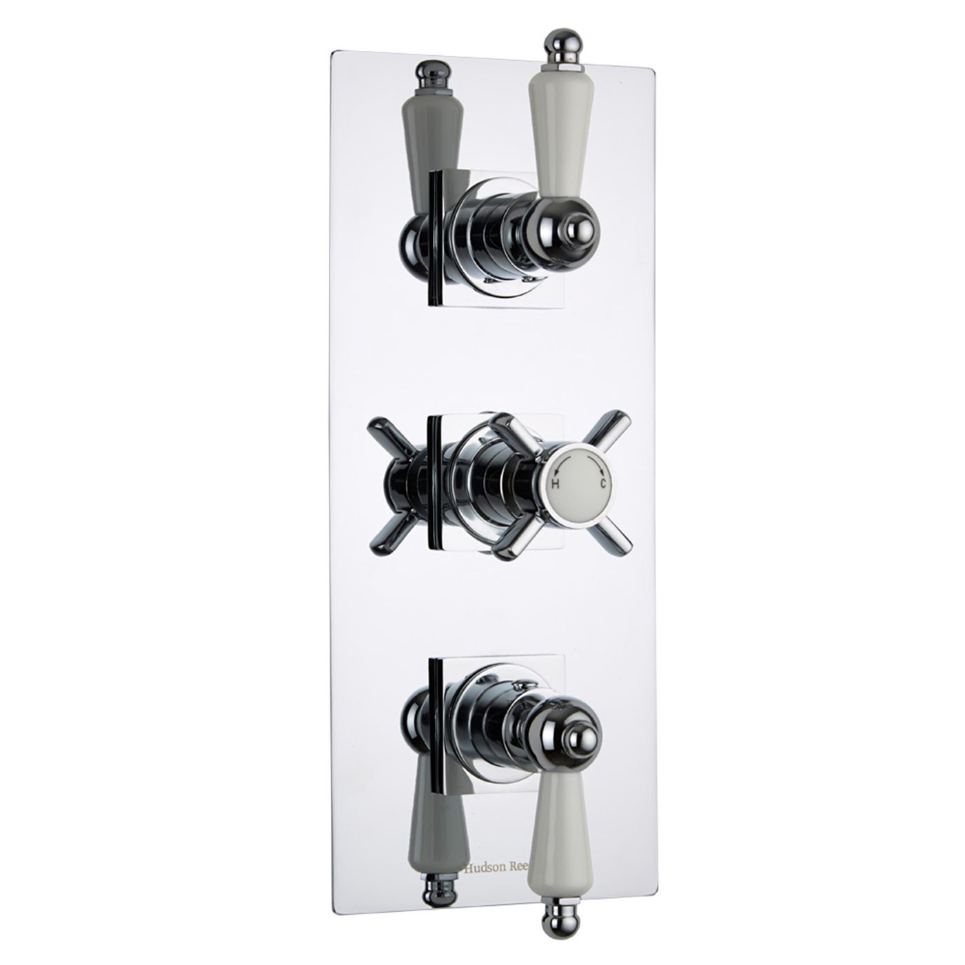 Beaumont Concealed 3 Outlet Triple with Diverter Thermostatic Shower Valve (Square Flange)