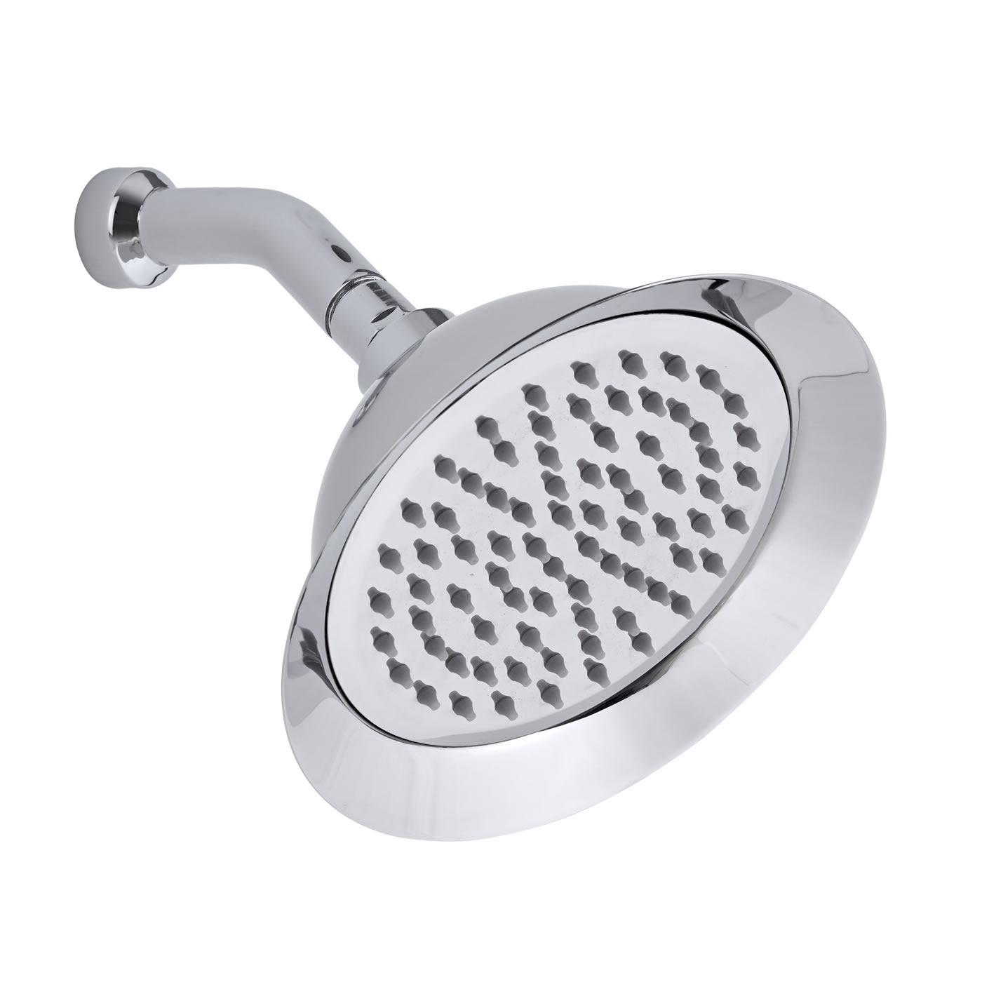 8" Rose Shower Head & Cranked Arm