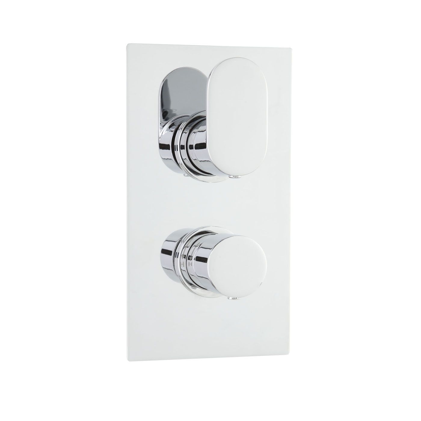 Ratio Concealed Thermostatic Twin Shower Faucet Valve 1 Outlet Option