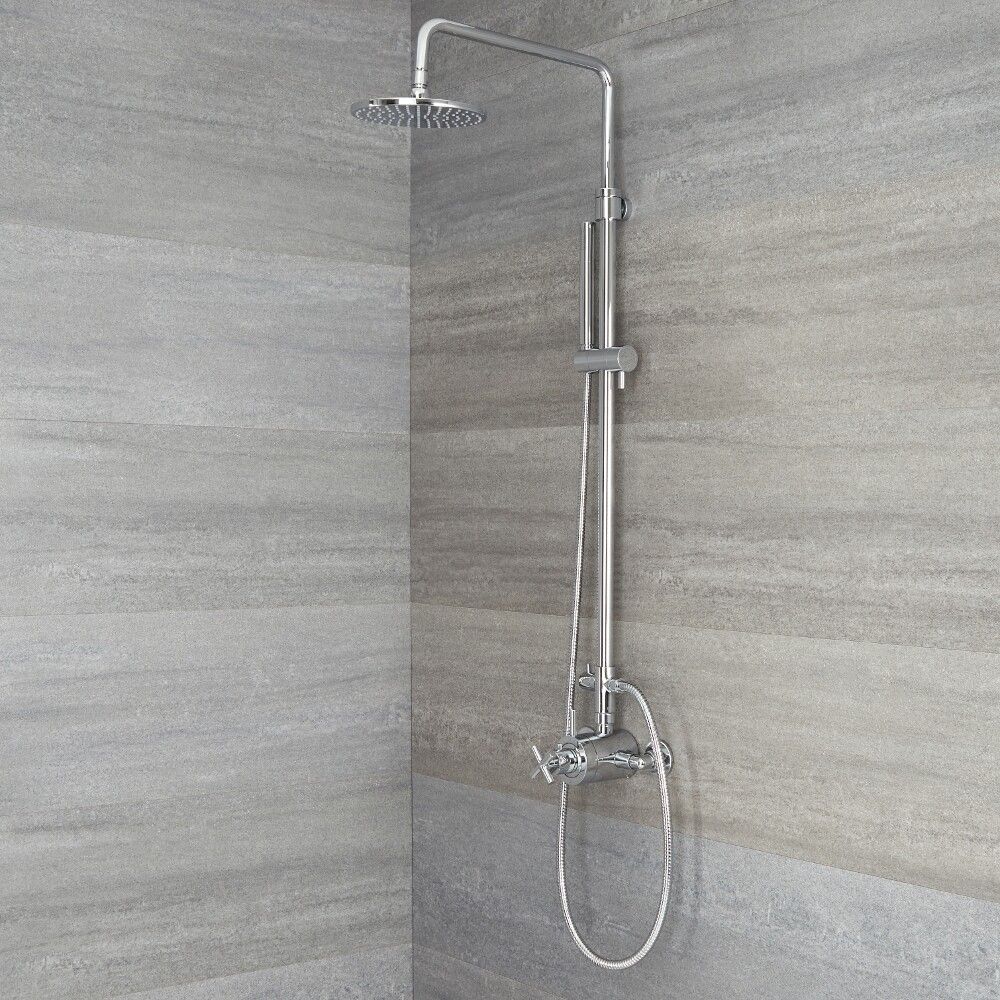Tec - Exposed Pipe Shower System - Available in Multitple Finishes