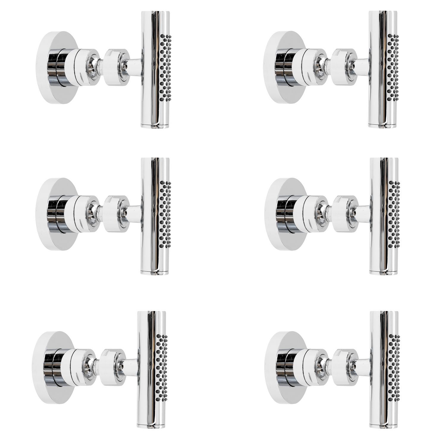Tec Minimalist Body Spray Jet Shower Set of 6 Chrome Finish