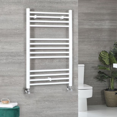HLW35 blanco 1213 x 500 mm Toallero con panel plano Hudson Reed HL335